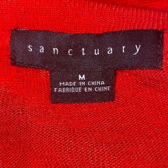 Sanctuary Slouchy Red Oversized Sweater Medium - Picture 2 of 9